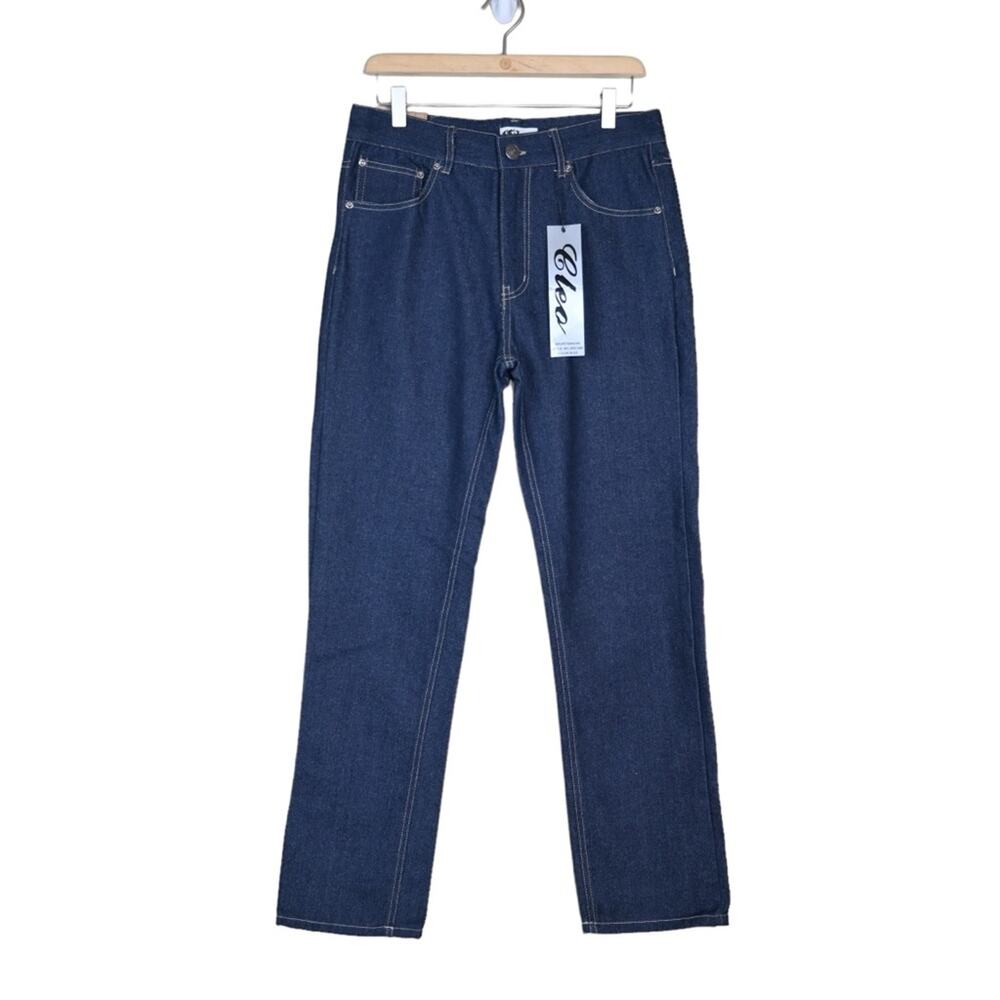 Cleo Jeans Womens 30 Dark Wash Straight Leg Jeans NEW